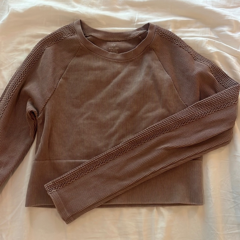 OFFLINE by Aerie Cropped Athletic Shirt
